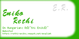 eniko rethi business card